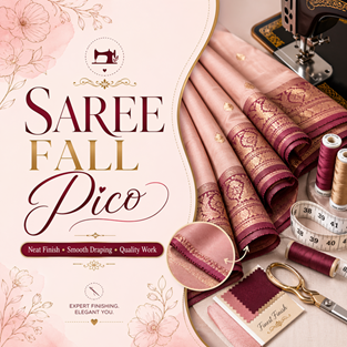 Saree Fall Pico offered by Amita Boutique