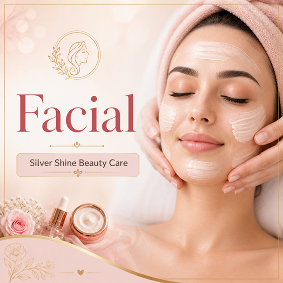 Facial offered by Silver Shine Beauty Care